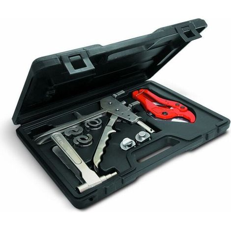 Komplettes Set Für Presszange Für Gleitverbinder – Kompatibel Mit Rohren Øs 12, 16, 20 Mm – Ergonomische Metallzange – Transportkoffer
