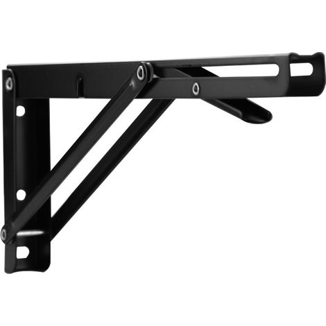Set Aus 2 Klappbaren Konsolen Aus Edelstahl – Tragkraft: 300 Mm – Tragkraft: 120 Kg – Klappscharniere – Tischplatte – Mit Verriegelungssystem – Regalträger