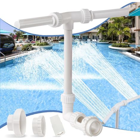 Wasserfall-pool-dusche, Doppelsprüher, Verstellbares Poolzubehör, Wasserfall Mit Belüfter-adapter Für Eingebaute Whirlpools Und Warmwassertemperaturen