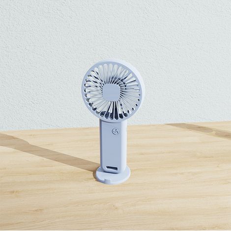 Ventilator Tragbar, Mini-handventilator Mit Halterung, Wiederaufladbarer Persönlicher Ventilator, Starker Luftstrom, Geeignet Für Reisen Und Camping, 3-in-1-mini-handventilator, (b