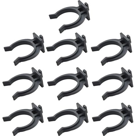 10 X Küchensockel-clips, Badezimmer-panel-clip, Befestigungsclip Für Sockelleisten, Küchen, Bäder, Möbel, Schwarz