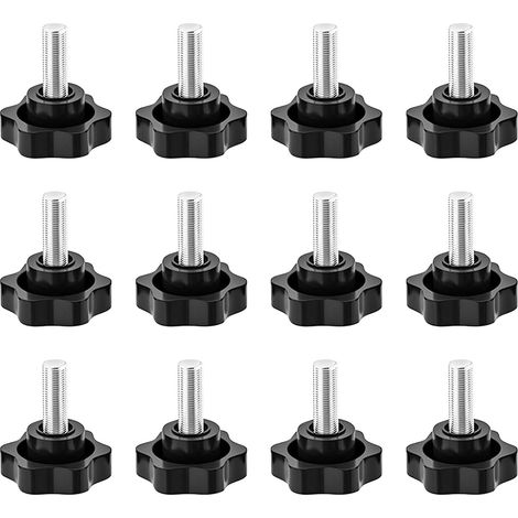 M8-knebelgriff, Knebelschraube, Daumenschraube, Sternkopfschraube, Knebelknöpfe, Gerändelte Schraubknöpfe Mit Gewinde, Sternförmiger Griffknopf, Geränderter Knopf, Für Mechanik Und Industrie