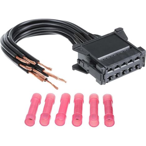 Widerstandsverkabelung Für Lüftermotor, 10-polig Mit Geflochtenem Kabelbaum-stecker Zur Reparatur, Für M-egane Clio Scenic Twingo, Oem 8200729298