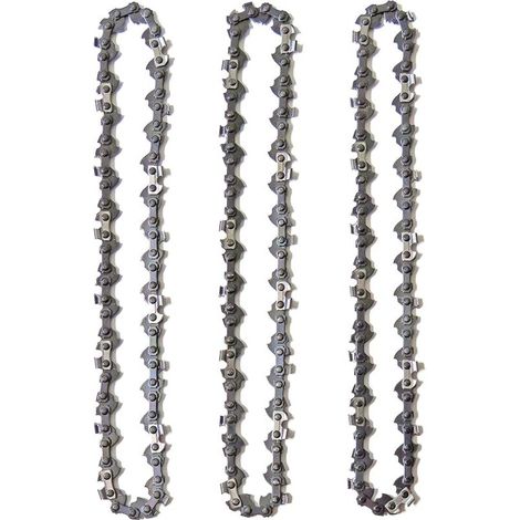 3er-set Kettensägenketten Für 16"-schienen (40 Cm), 3/8", 1,3 Mm, 56 Antriebsglieder, Rückschreduziert, Kompatibel Mit Einhell, Mcculloch, Black & Decker