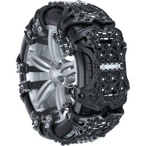 Universelle Schneeketten 165-285 Mm – Verdicktes Tpu – Schnelle Montage In 2 Minuten – Optimale Traktion – Für Pkw Und Suv