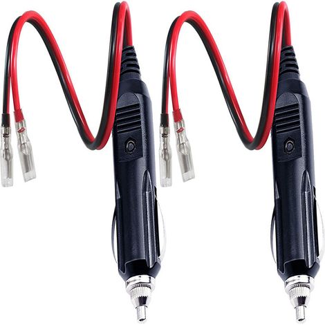 2 Stück Adapter Für Zigarettenanzünder Mit 16 Awg Stromkabel, 12v/24v Universell, Für Auto-wechselrichter, Luftpumpe, Elektrischer Becher