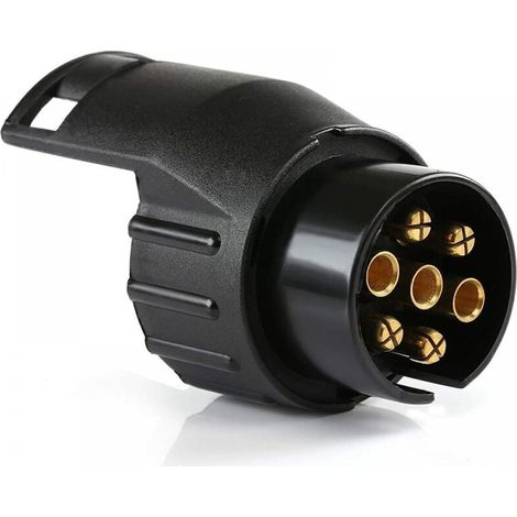 7-poliger Anhängeradapter Auf 13-polig – Wasserdicht Und Langlebig – Universeller Stecker Für Autos Und Lkw – Nylon Und Kupfer