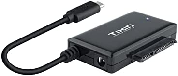 Tooq Tqhda-02c - Usb 3.0 Usb-c Auf Sata Adapter Für 2,5" Und 3,5" Festplatten, Mit Netzteil, Farbe Schwarz
