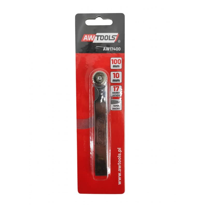 Awtools Szczelinomierz 100mm 17 Listków 0.02-1.0mm Zbieżny