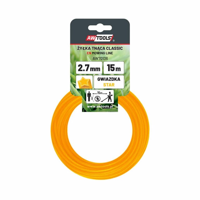 Awtools Żyłka Tnąca Classic 2,4x15m / Gwiazdka