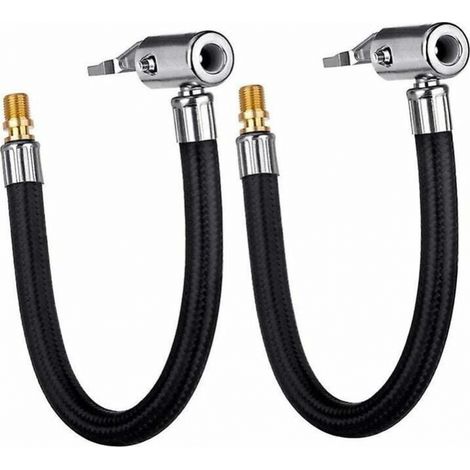 20 Cm Auto-reifenluftschlauch, Aufblaspumpe, Ventilschlauch-adapter, Werkzeug (2 Stück)