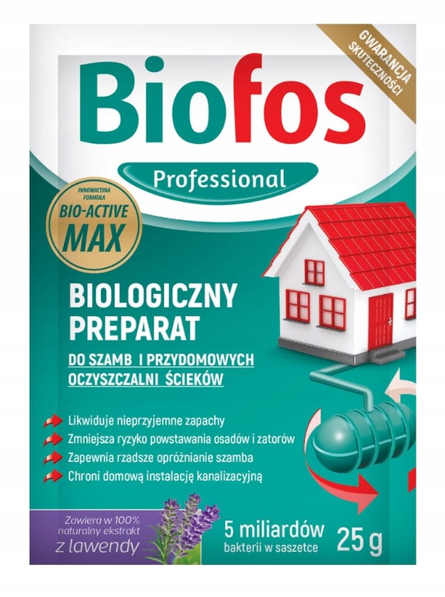 Biofos Klärgrubenreiniger, 25-g-beutel, Mit Aktiven Bakterien Und Enzymen, Lavendel