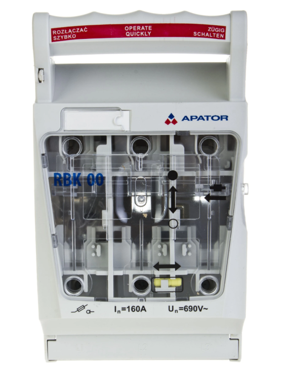 Sicherungstrennschalter 160a Rbk 00 /brückenklemmen 4-50mm²/ 63-823333-111