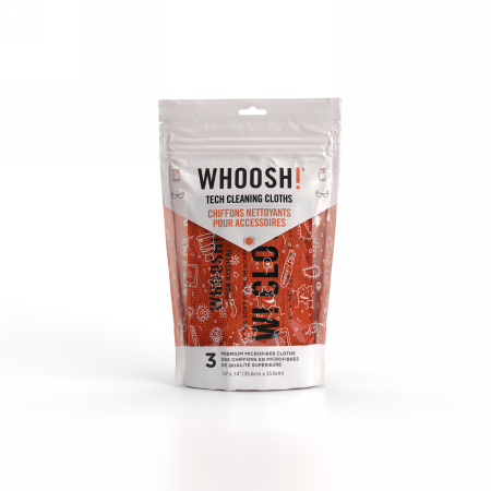 Whoosh 3xl Tech Reinigungstücher - Antibakterielles Mikrofasertuch (3 Stück)