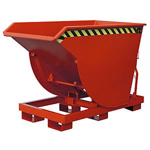 Bauer Kippbehälter BKM 50, lackiert, Feuerrot