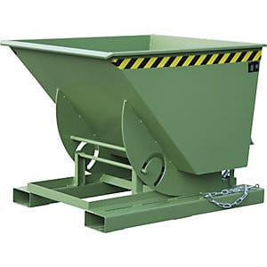 Bauer Kippbehälter AK 75, lackiert, Resedagrün