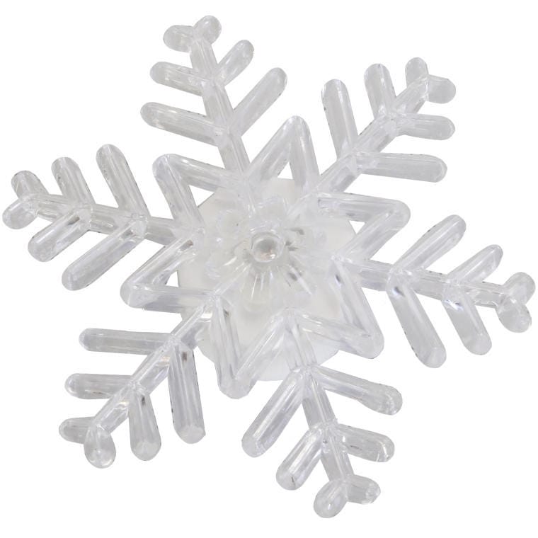 Led-weihnachtsdekoration – Schneeflocke Mit Saugnapf Und Farbwechsel