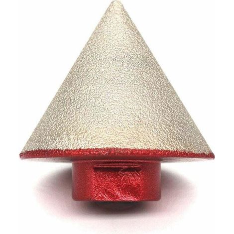 Diamantfräser, Gelötet, Zum Bohren Von Stein, Keramik, Fliesen Und Glas, Konische Spitze Mit Einem Durchmesser Von 48 Mm, Gewinde M14