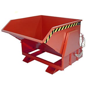 Bauer Kippbehälter BK 120, lackiert, Feuerrot