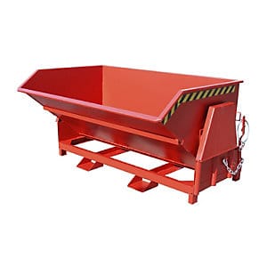 Bauer Kippbehälter BK 200, lackiert, Feuerrot