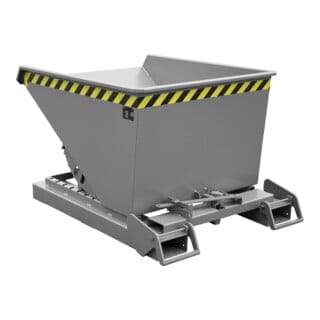 Bauer Kippbehälter 4A 600, lackiert, Mausgrau