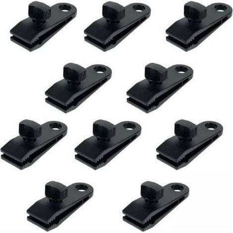 10 Stück Kunststoff-zeltclips Multifunktionsplanenclips Für Nylonzelte, Planenclips Für Camping, Planen, Wohnmobile, Garten-schattenstoffe