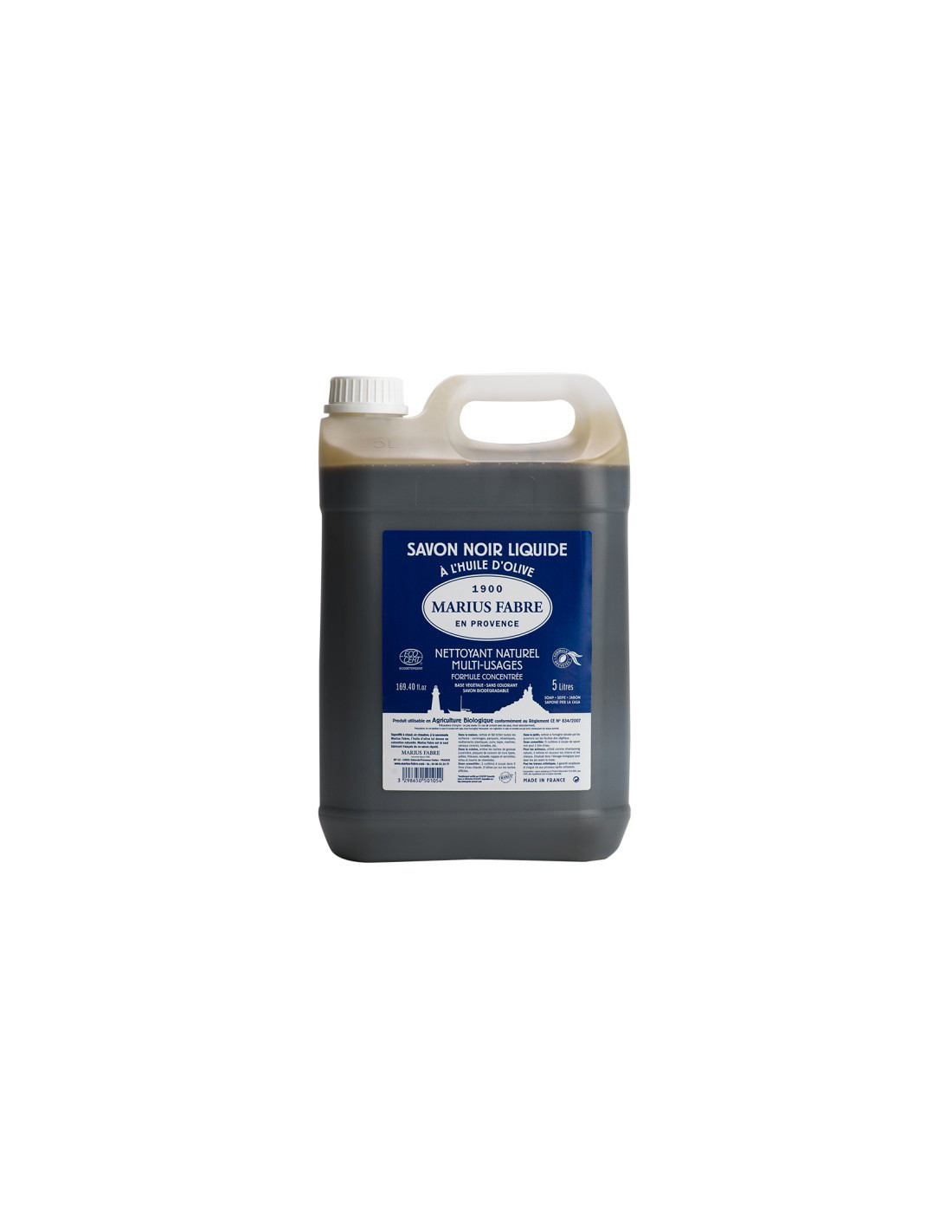 Flüssige Schwarze Seife 5l - Marius Fabre