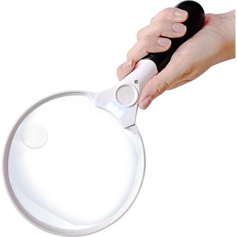 Großes Leseglas Mit Led-beleuchtung – Die Beste Große Beleuchtete Lupe Zum Lesen, Erkunden, Untersuchen, Für Weltkarten, Zeitungen Und Schmuck.