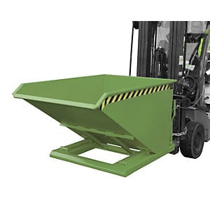 Bauer Kippbehälter NK 75, lackiert, Resedagrün