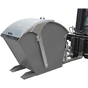 Bauer Kippbehälter RD 750, lackiert, Mausgrau