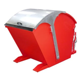 Bauer Kippbehälter RD 1000, lackiert, Feuerrot