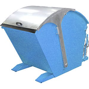 Bauer Kippbehälter RD 1000, lackiert, Lichtblau