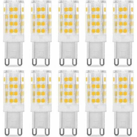 Ampoule Led G9 5 W, Équivalent 40 W, Lumière Blanche 4500 K, 220-240 V, Angle De Faisceau 360°, Paquet De 10