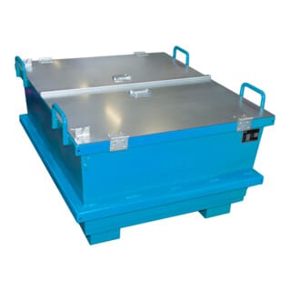 Bauer Universalcontainer UC 500, lackiert, Lichtblau