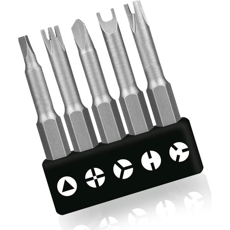 5er-satz U-förmige Spezial-schraubendreher 50 Mm – Y-typ – Innensechskreuz – Dreipunkt-schraubendreher – Bits