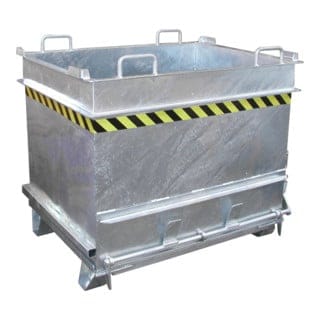 Bauer Baustoffcontainer BC 1000 (Steinklammer-Entriegelung), feuerverzinkt