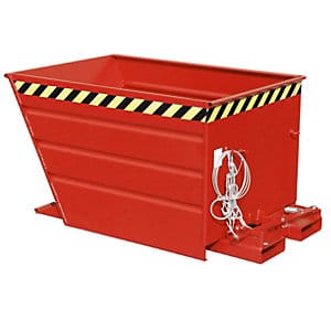 Bauer Kippbehälter mit Hebelverschluß VG 1100, lackiert, Feuerrot