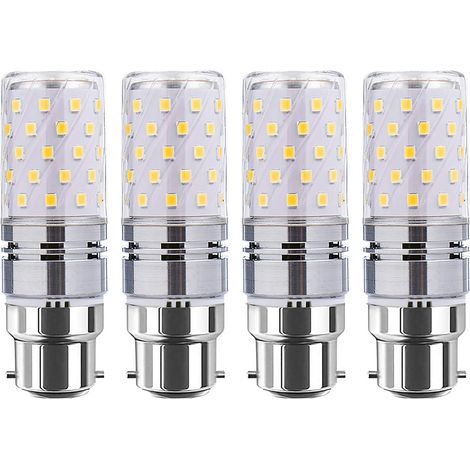 Ampullen Led B22 Typ Mais, 12 W, Packung Mit 4, Entspricht Einer Glühbirne Mit 100 W, 4000 K, Ac85-265 V. Bajonettfassung B22.
