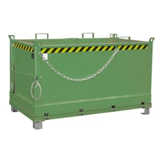 Bauer Klappbodenbehälter FB 1500, lackiert, Resedagrün