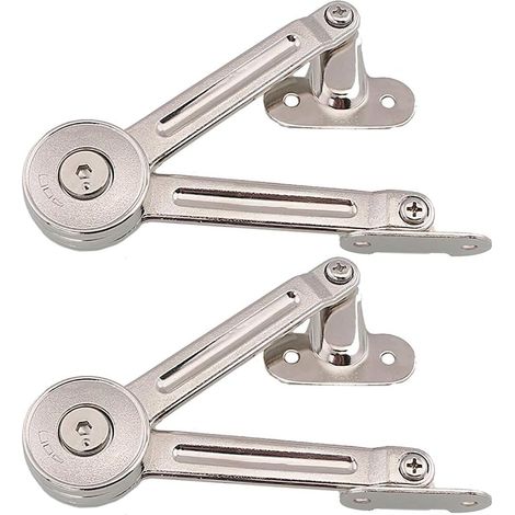 2er-set Möbelklappenbeschläge Mit Hubfunktion – Tragkraft Bis Zu 20 Kg – Öffnungswinkel 75°/90°/110° – Inklusive Inbusschlüssel