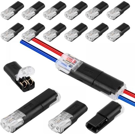 12er-pack 2-polige Auto-steckverbinder, Praktische Und Schnelle Wasserdichte Steckverbinder – 2-poliger Kabelstecker