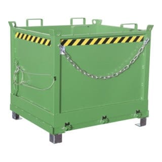 Bauer Klappbodenbehälter FB 1000, lackiert, Resedagrün