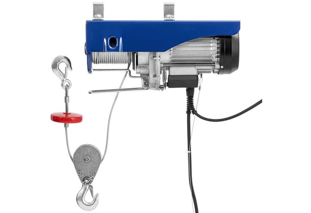 MSW - Seilwinde 800Kg Seilzug Hebezug Winde Motorwinde 230V Seilhebezug Flaschenzug