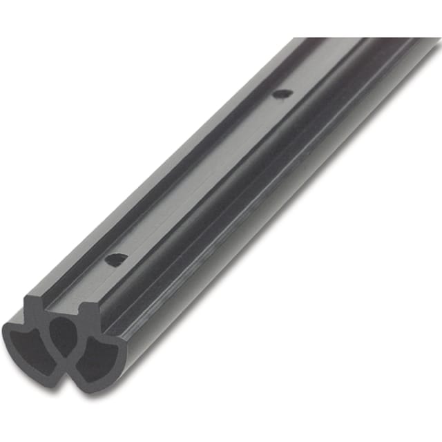 Kabelschiene Prisma, Länge 1152 mm, Kunststoff schwarz
