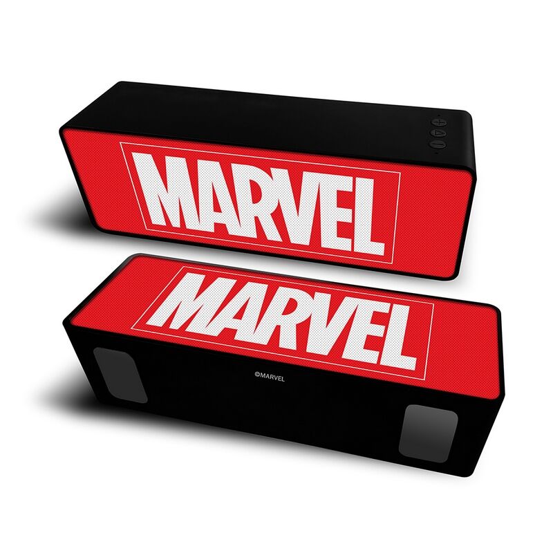 Ert Group Tragbarer Drahtloser Bt Stereo 2.1 Lautsprecher 10w Marvel 001 Marvel Rot