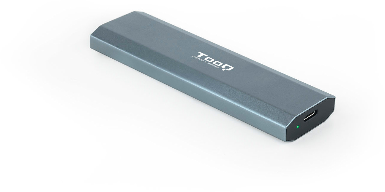 Externes M.2 Ngff/nvme Usb3.1 Gen2 Grau Externes Gehäuse Tooq Tqe-2223g