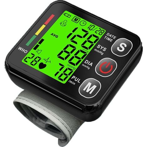 Handgelenk-blutdruckmessgerät, Digitales Led-display Mit Speicher Für 2 X 99 Messungen, Präzises Blutdruckmessgerät