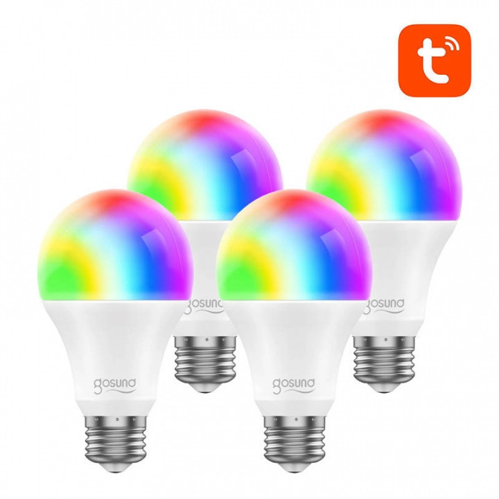 Pack 4 Glühbirnen Led E27 Rgb 8w Wifi Gosund Wb4 Wb4-4pack