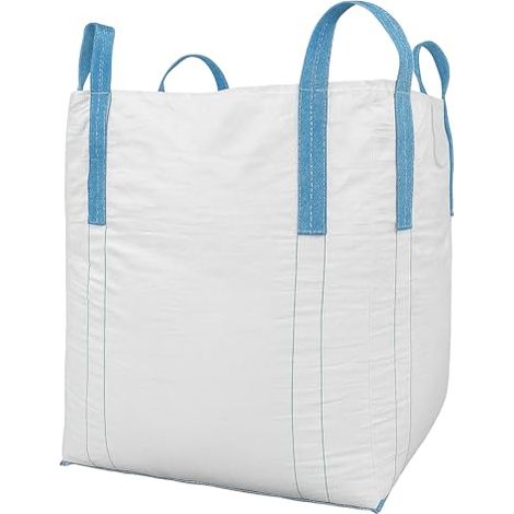 Großer Sack 90 X 90 X 110 Cm - Hohe Stabilität Bis Zu 1500 Kg - Entsorgung Von Bigbags Mit 4 Schlaufen (bigbag, 1 Stück)