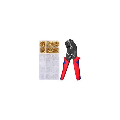 0,5–2,5 Mm² Crimpzangen-set Für Kabelschuhe, Elektrische Crimpzange Mit 300 Stück In 3 Größen Elektrische Verbinder, Elektrische Crimpzange Für Stiftverbinder